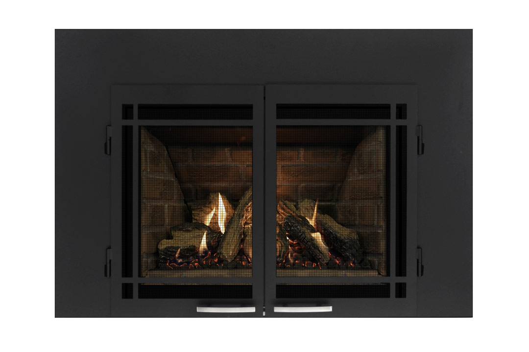 27 gas fireplace insert sbshmbs red panels