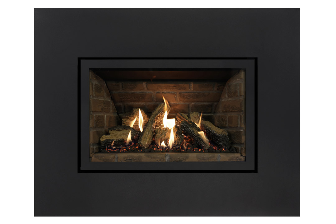 27 gas fireplace insert sk4sbs red panels